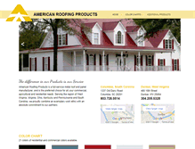 Tablet Screenshot of americanroofproducts.com